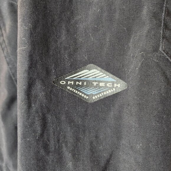 Sorel Mens Small Black Rain Jacket Omni-Tech Waterproof Hooded - Picture 6 of 12